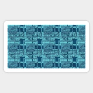 Circle and Square Pattern Sticker
